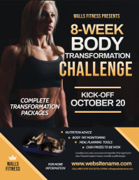 Fitness Challenge Flyer template