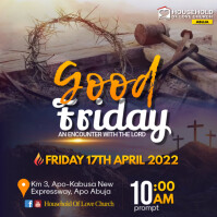 good friday flyer Square (1:1) template