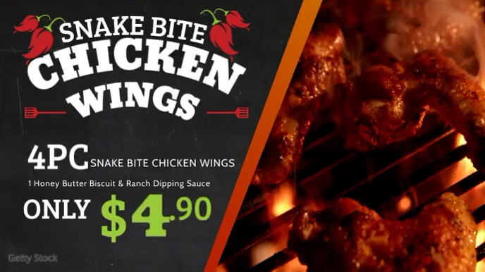 Grilled chicken Digital Display Template