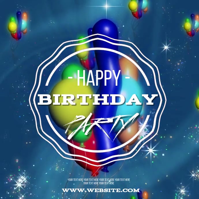 HAPPY BIRTHDAY CARD INSTAGRAM VIDEO Template | PosterMyWall