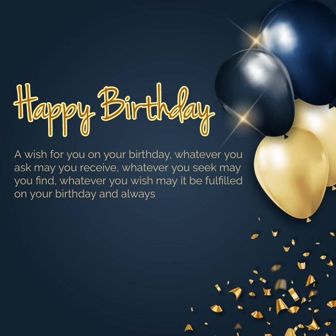 Happy Birthday Template | PosterMyWall