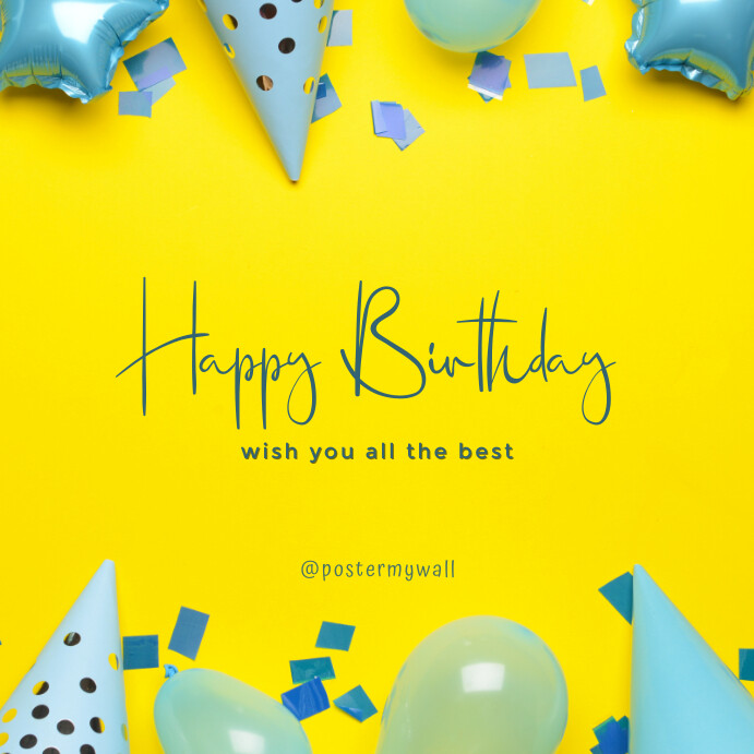 Happy Birthday Instagram Post Template | PosterMyWall