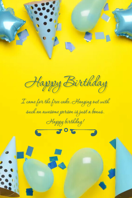 Happy Birthday Poster Template | PosterMyWall