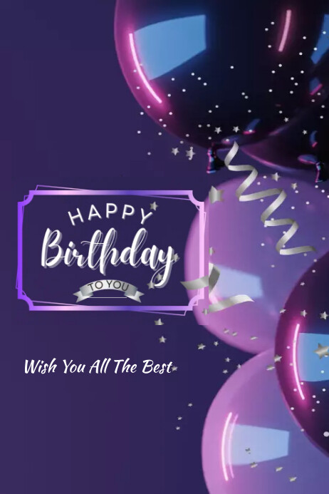 Happy Birthday Template Online Greeting Card | PosterMyWall