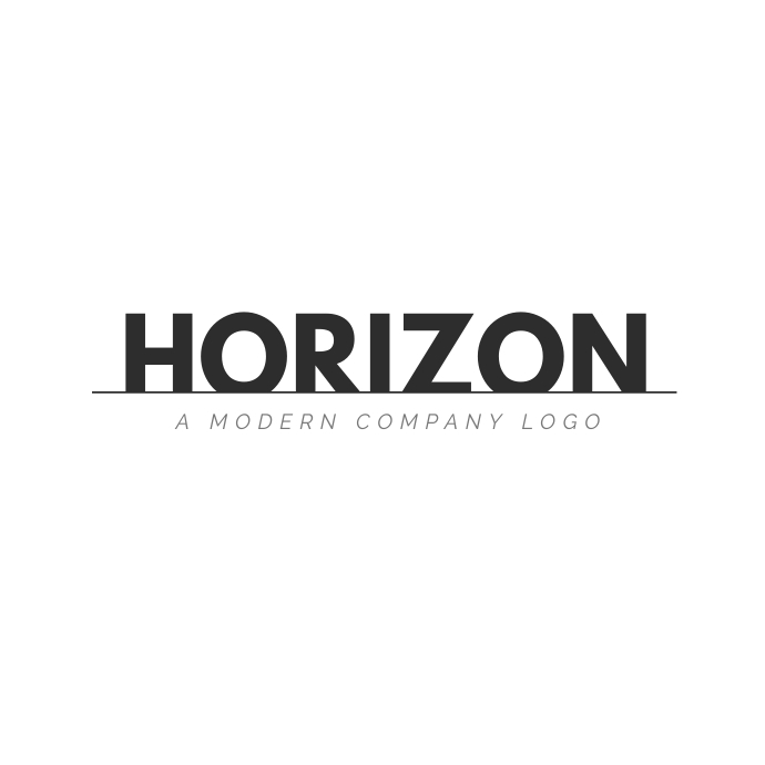 Horizon minimalistic creative logo template | PosterMyWall