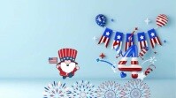 Joyful 4 July  Digital Display (16:9) template