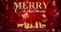 MERRY CHRISTMAS VIDEO DIGITAL TEMPLATE Facebook Shared Image