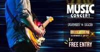 music concert Facebook Event Cover template