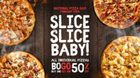 National Pizza Day Offer Template Digital Display (16:9)