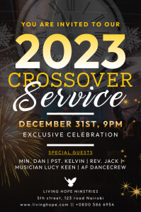 New year flyer Tumblr Graphic template