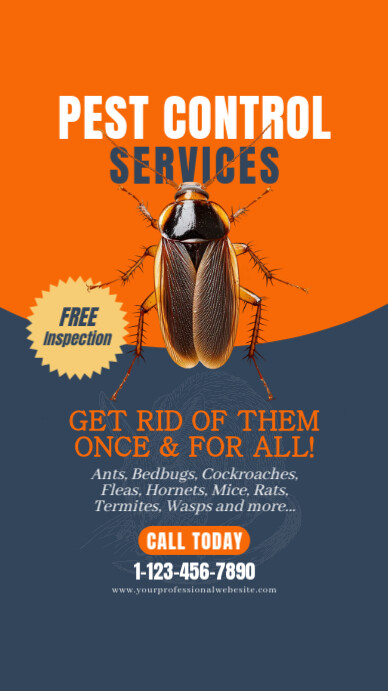 Pest Control Instagram Story Social Media Template