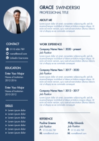 Resume / Curriculum vitae A4 template