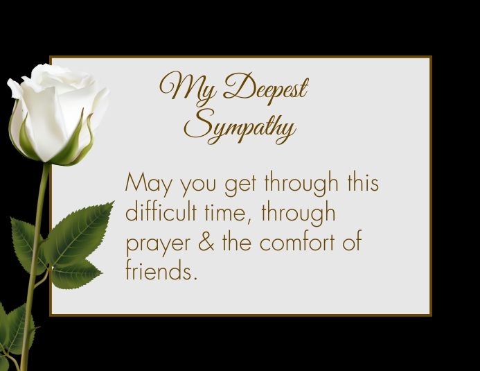 Sympathy Card Template | PosterMyWall