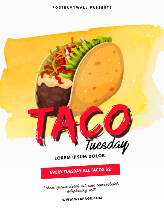 Taco Tuesday Flyer Template