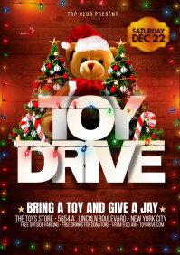 Toy Drive poster A1 template