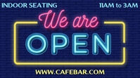 We Are Open Neon Template Digital Display (16:9)