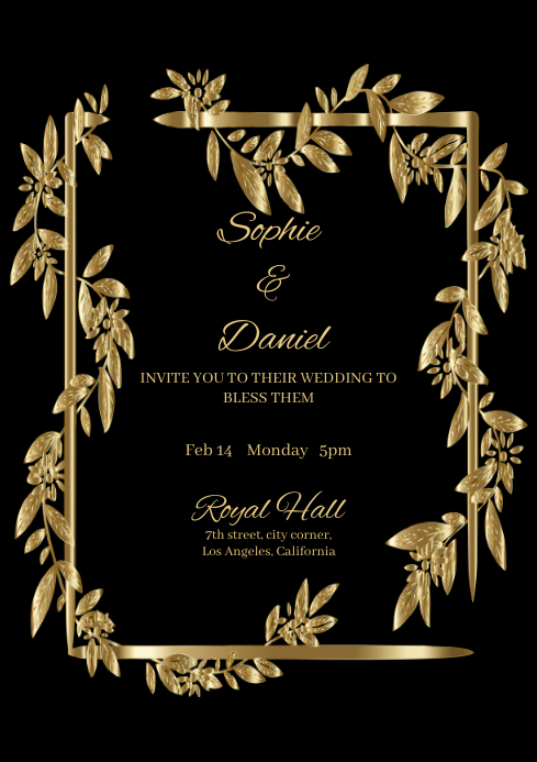 Copy of WEDDING INVITATION | PosterMyWall