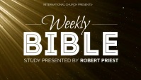 Weekly Bible Study blog header video template