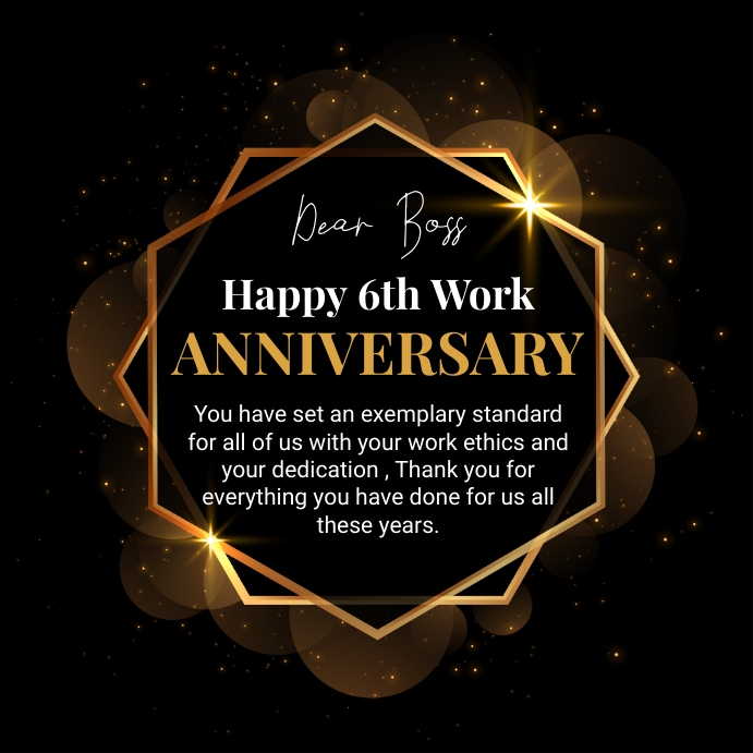 Work Anniversary Templates Free Download