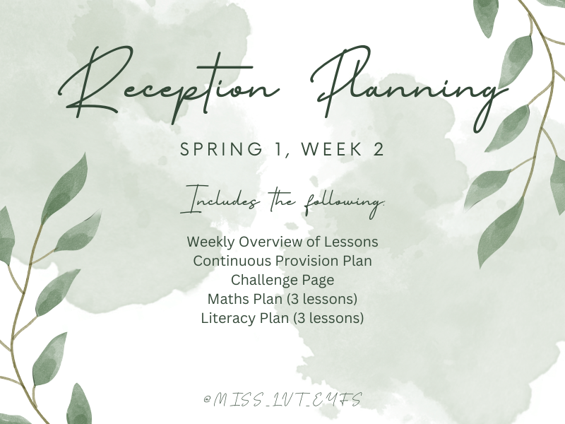 Reception Planning, Spring 1, Week 2