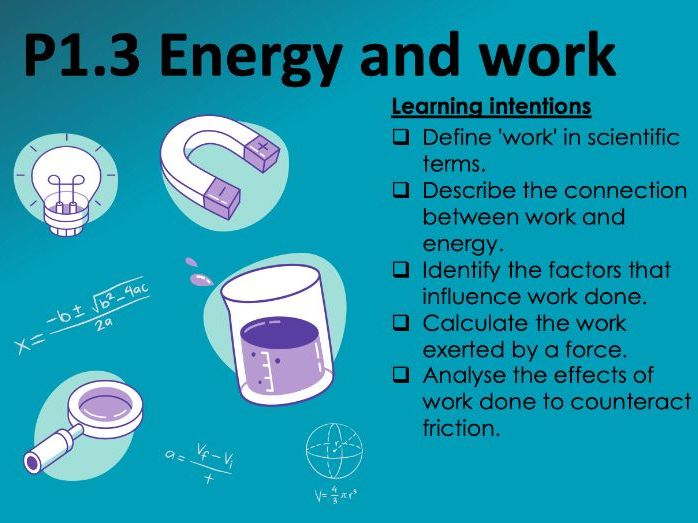 P1.3 Energy and work