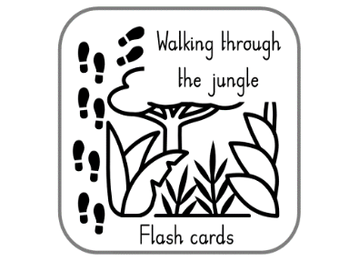 Walking Through The Jungle Flash Cards