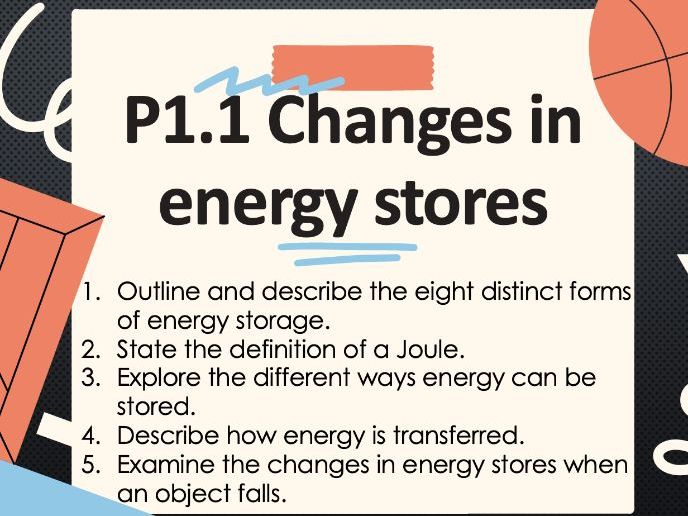 P1.1 Changes in energy stores