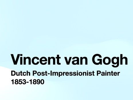 Vincent Van Gogh, Post Impressionism (Visual Studies Europe and the ...