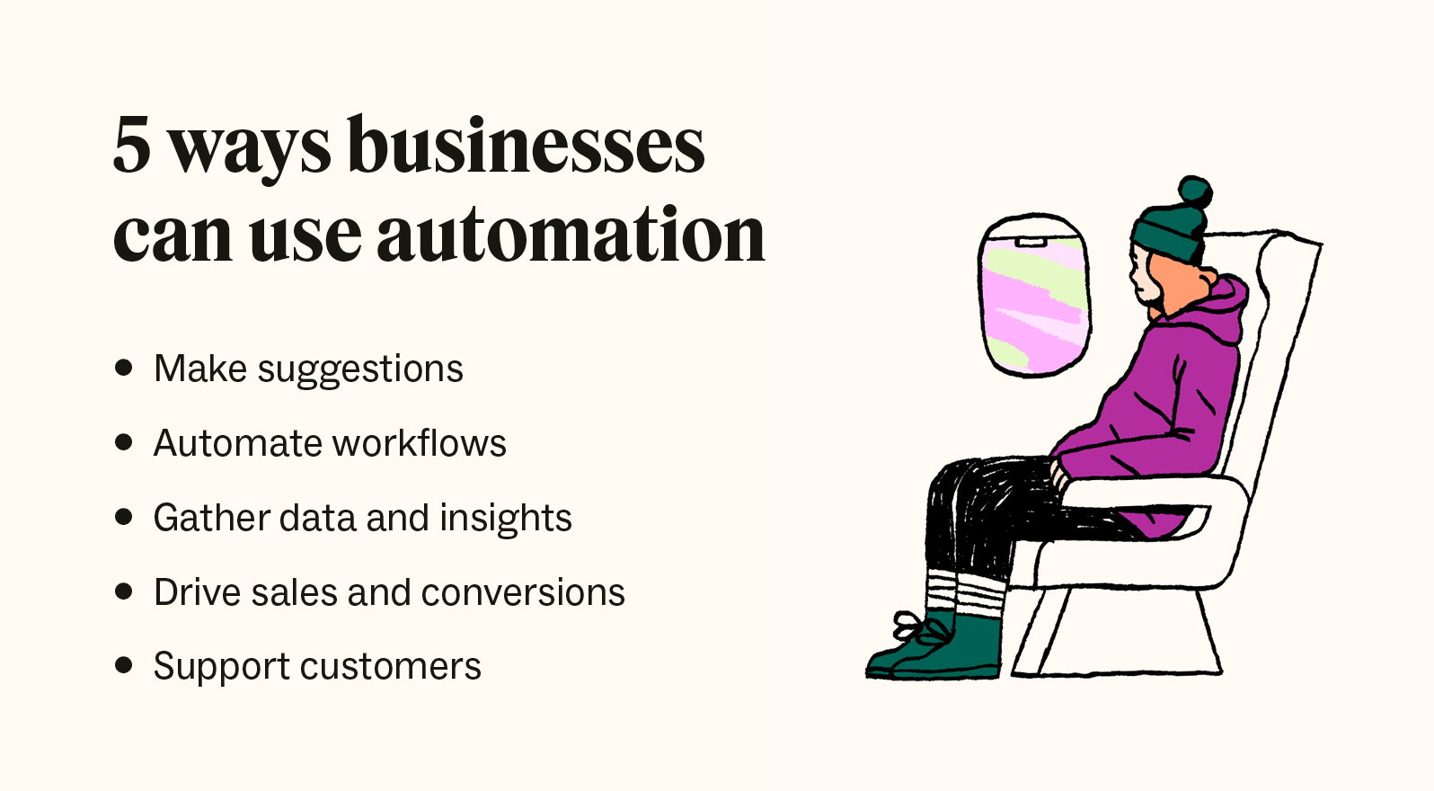 5 way businesses can use automation graphic