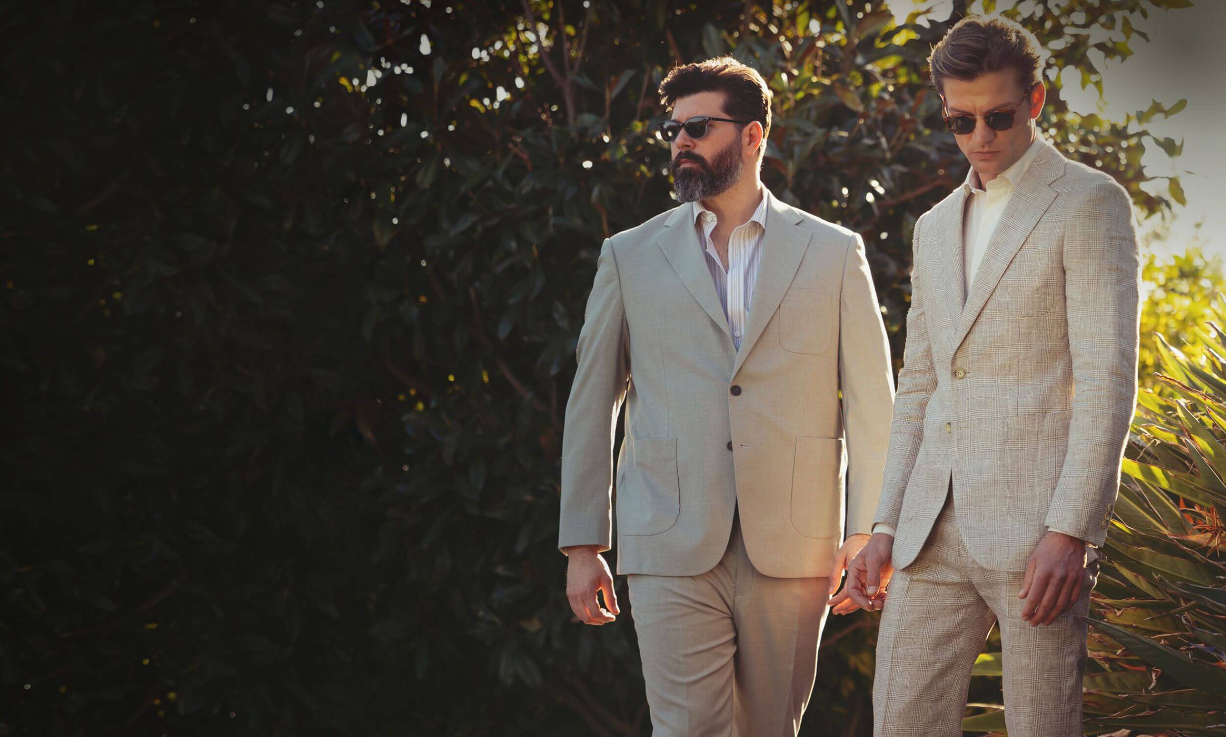 custom linen suits