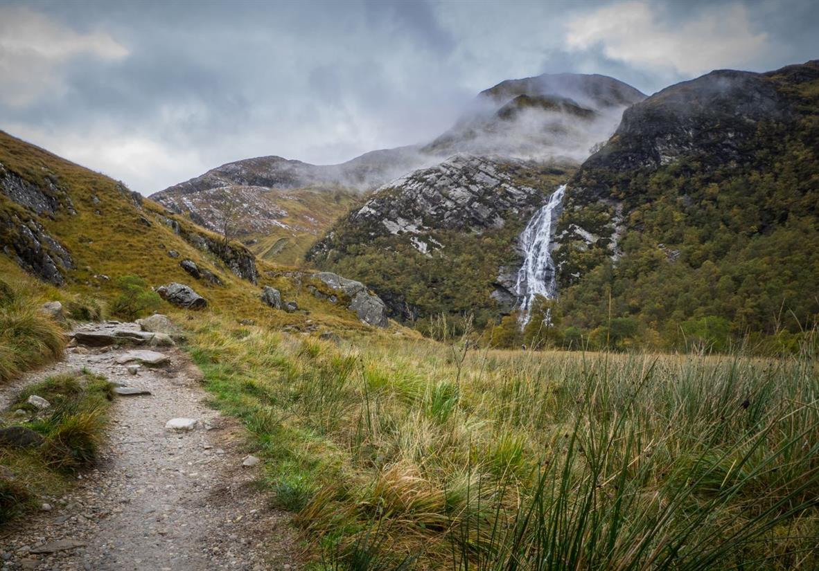 Glen Nevis footpath to Steall Falls