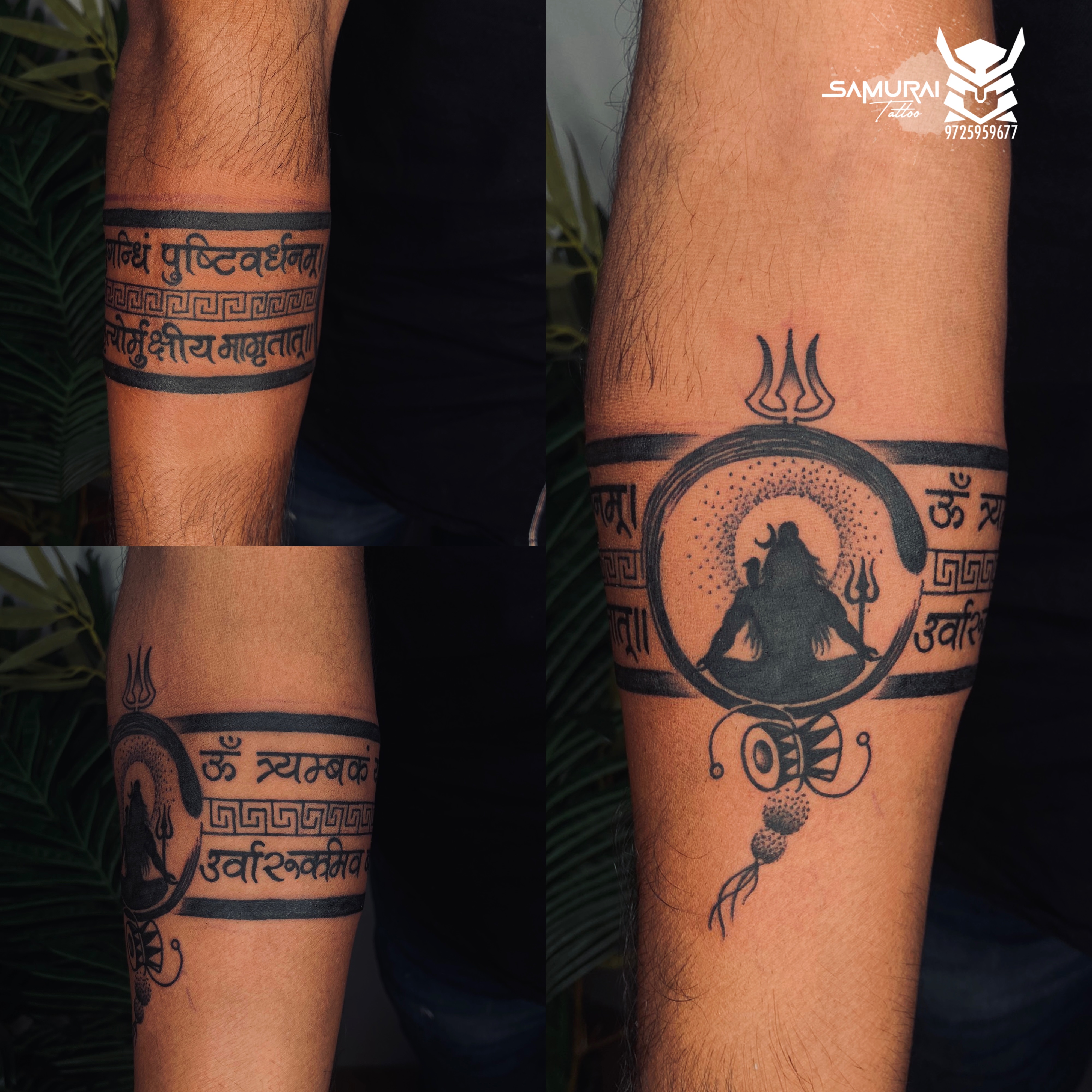 Om Namah Shivay Trishul Tattoo New Design Temporary Body Waterproof Boy and  Girl Tattoo