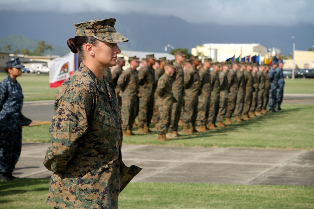 Marine Corps Base Hawaii change of command ceremony