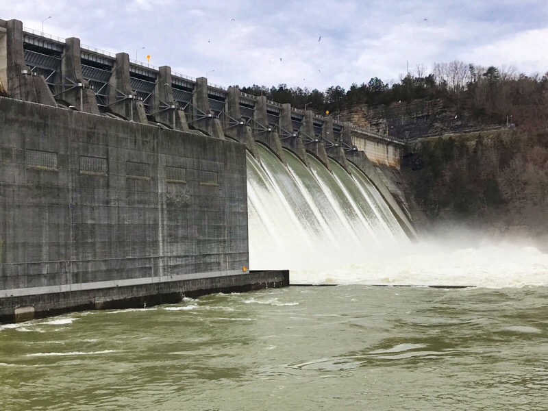 Wolf Creek Dam decreasing releases to 43,000 cfs today