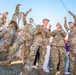 Army ROTC cadets cheering