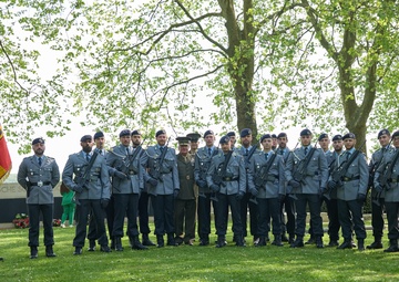 German military cemetery Ceremony