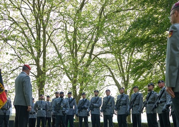 German military cemetery Ceremony