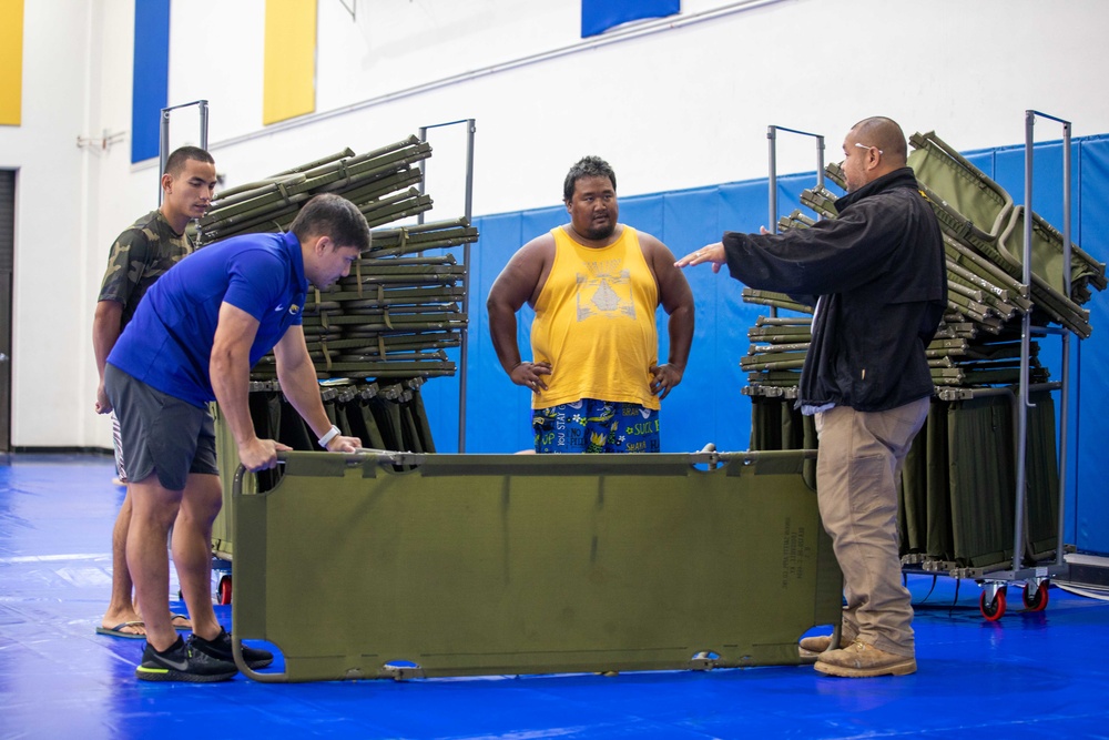 DVIDS - Images - MWR Sets Up Shelter Post Typhoon Mawar [Image 3 of 8]