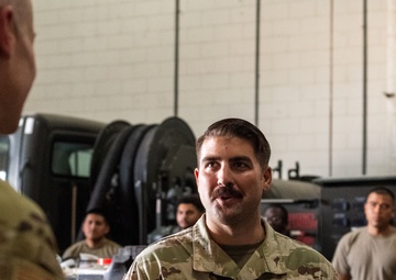 AFCENT commander visits the 379th AEW