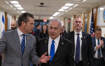 Secretary Hegseth hosts a bilateral exchange with Prime Minister Benjamin Netanyahu