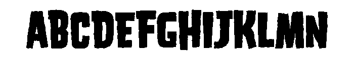 House of Terror Font UPPERCASE