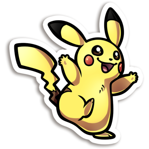 Pikachu Vinyl Sticker · PRINCEOFSPIRITS · Online Store Powered by Storenvy