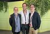 (L-R): Ventana Sur director Bernardo Bergeret, Facundo Ponce de Leon of Uruguay Audiovisual, Marché executive director Guillaume Esmiol