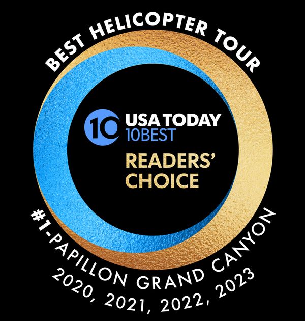 USA Today Reader's Choice Award 2021 best helicopter tour