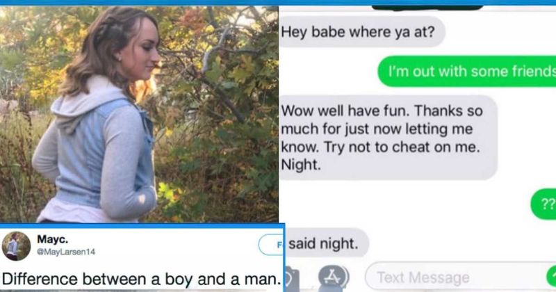 Woman shares texts showing the difference between a healthy and a controlling relationship