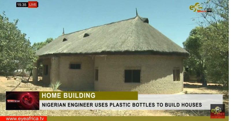 Nigerians are using plastic bottles to build earthquake-proof homes and it's being hailed as revolutionary