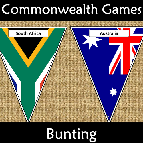 Commonwealth Games 2022 Birmingham Bunting Display | Teaching Resources