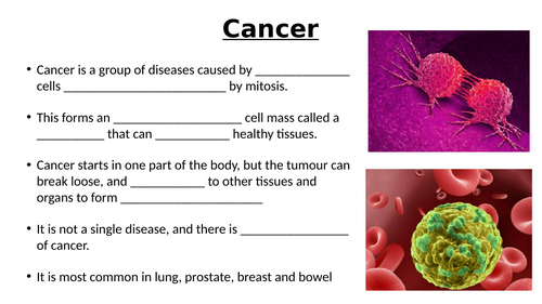 A-Level AQA Biology - Mitosis and Cancer | Teaching Resources