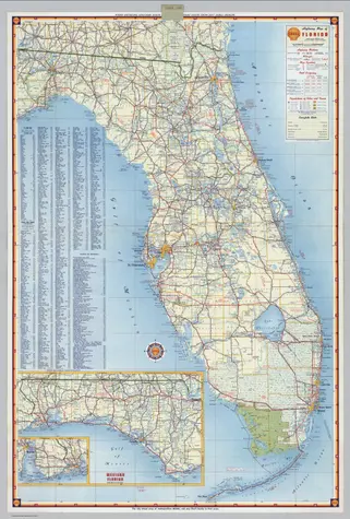 Shell Highway Map of Florida.;Shell Oil Company;1956;5840.023