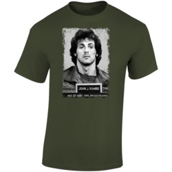 John J Rambo Mugshot Distressed T Shirt